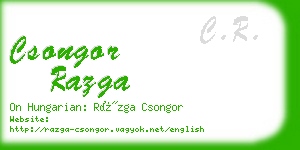 csongor razga business card